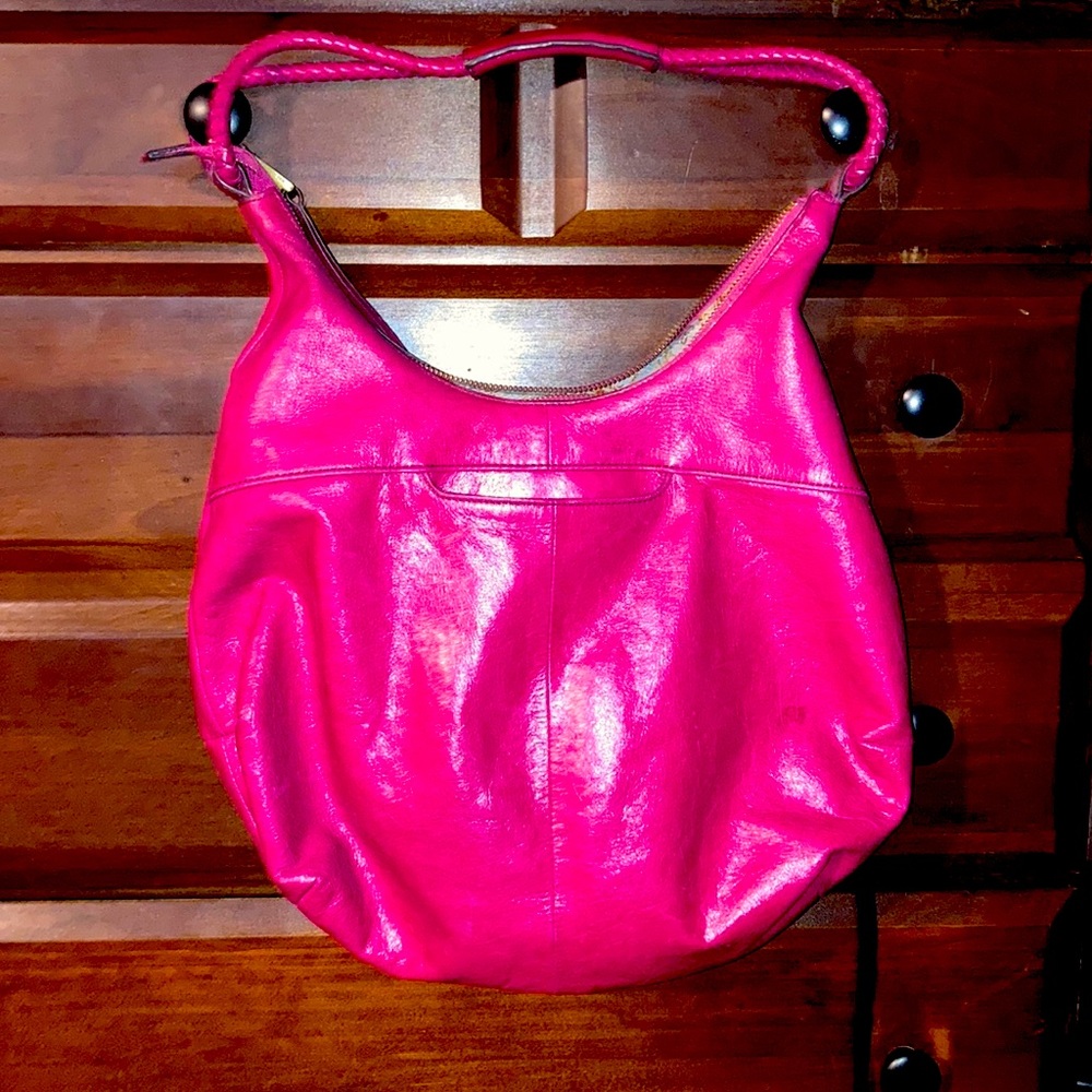 Hobo international bright pink handbag.